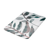 素朴赤面グリーンボ葉タニカルウォーターカラー バスマット (アングル)