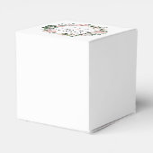 素朴赤面ピンクローズフローラブライダルシャワー フェイバーボックス (裏面サイド)