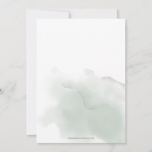 素朴赤面ピンク金ゴールドティーパーティーブライダルシャワー 招待状 (裏面)