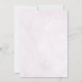 素朴赤面フローラ結婚式招待状 招待状 (裏面)