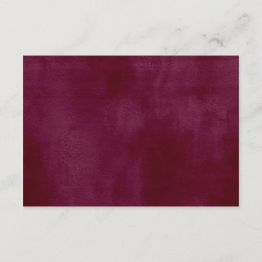 素朴赤面ブルゴーニュフローラリース披露宴 エンクロージャーカード (裏面)