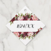 素朴赤面ブルゴーニュ結婚花 フェイバータグ (裏面)