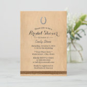 素朴蹄鉄とトウィンブライダルシャワー 招待状 (スタンド正面)