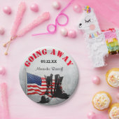 素朴軍隊お祝い ペーパープレート (パーティー)