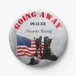 素朴軍隊お祝い ペーパープレート