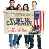 素朴軍隊米国国旗の別れ遠くにパーティー 横断幕