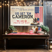 素朴軍隊米国国旗の別れ遠くにパーティー 横断幕