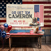 素朴軍隊米国国旗の別れ遠くにパーティー 横断幕