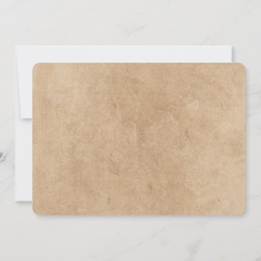 素朴軍隊行き遠くにパーティー |お別れ 招待状 (裏面)