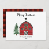 素朴農園バッファロープライド写真クリスマスカード シーズンカード (正面/裏面)