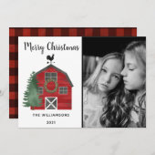 素朴農園バッファロープライド写真クリスマスカード シーズンカード (正面/裏面)