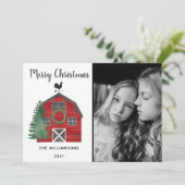 素朴農園バッファロープライド写真クリスマスカード シーズンカード (スタンド正面)