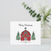 素朴農園バッファロープライド写真クリスマスカード シーズンポストカード (スタンド正面)