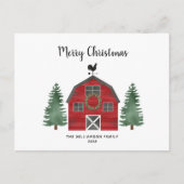 素朴農園バッファロープライド写真クリスマスカード シーズンポストカード (正面)