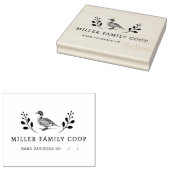 素朴農家鴨の卵カートンスタンプ ラバースタンプ (押印)