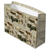 素朴農牛男らしパパタン木柄 ラージペーパーバッグ (裏面アングル)