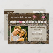 素朴迷彩柄カレンダー写真カードを保存 案内ポストカード (正面/裏面)