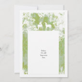 素朴迷彩柄フェイク紙切結婚断 招待状 (裏面)