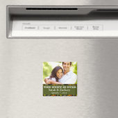 素朴迷彩柄日付の磁結婚石を保存 マグネット (インサイチュ (食洗機))