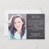 素朴追悼写真葬儀 サンキューカード (正面)