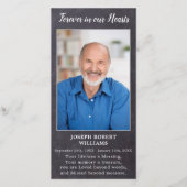 素朴追葬祈りの言葉カード悔やみや弔慰詩 (正面)