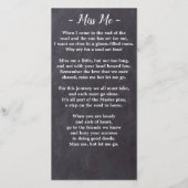 素朴追葬祈りの言葉カード悔やみや弔慰詩 (裏面)