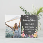 素朴退職パーティー回収チョークフローラ写真 招待状 (スタンド正面)