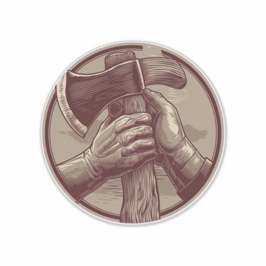 素朴遺物 シール (正面)