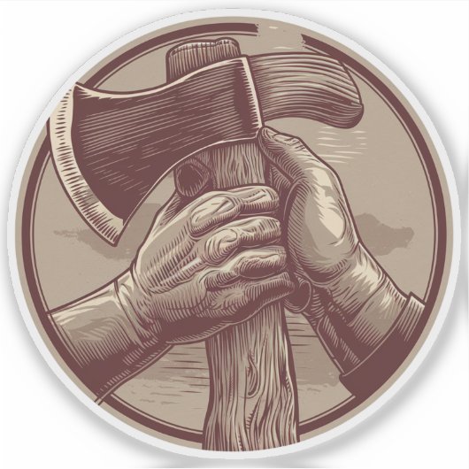 素朴遺物 シール (正面)