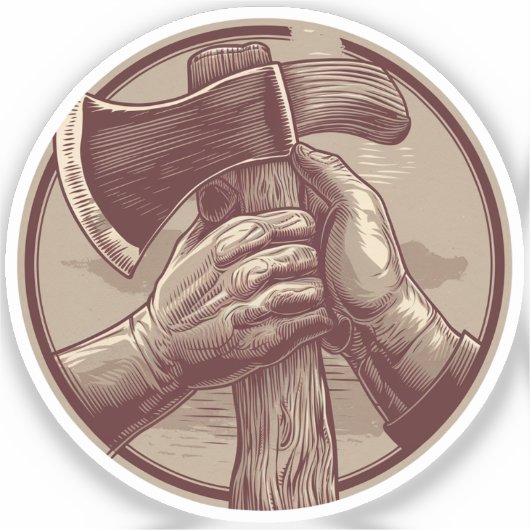 素朴遺物 シール (正面)