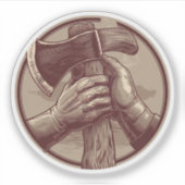 素朴遺物 シール (正面)