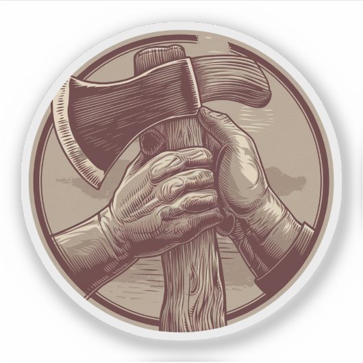 素朴遺物 シール (正面)