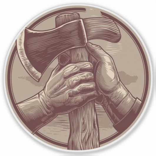 素朴遺物 シール (正面)