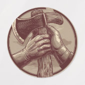 素朴遺物 ラベル (デザイン2)