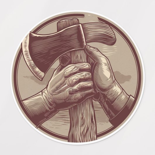 素朴遺物 ラベル (デザイン2)