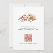 素朴野の花結婚秋 セーブザデート (裏面)