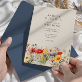 素朴野エレガント花フローラ結婚写真 招待状