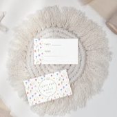 素朴野カラフル野結婚花フローラ プレイスカード