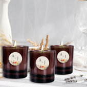 素朴野モノグラムのフローラ結婚 ラウンドシール