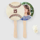 素朴野球ストリンカスタムグ写真 ハンドファン (正面&裏面)