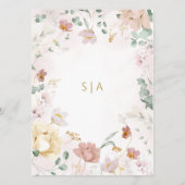 素朴野結婚花のメニュー メニュー (裏面)