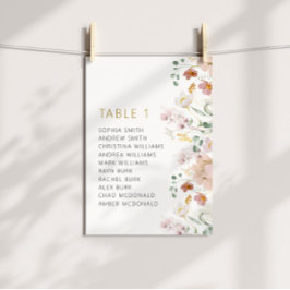 素朴野結婚花の表番号1 招待状