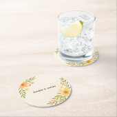 素朴野結婚花火器 ラウンドペーパーコースター (インサイチュ)