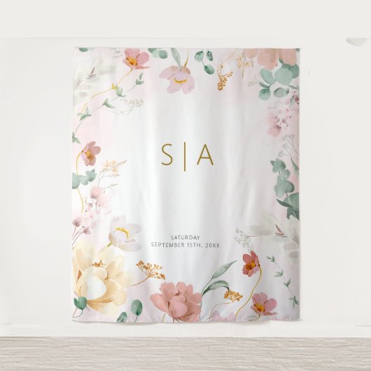 素朴野結婚花織 タペストリー (正面)