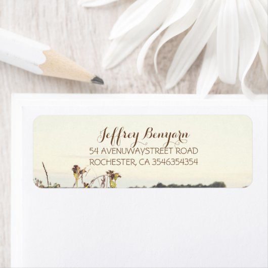 素朴野結婚草 ラベル (インサイチュ)