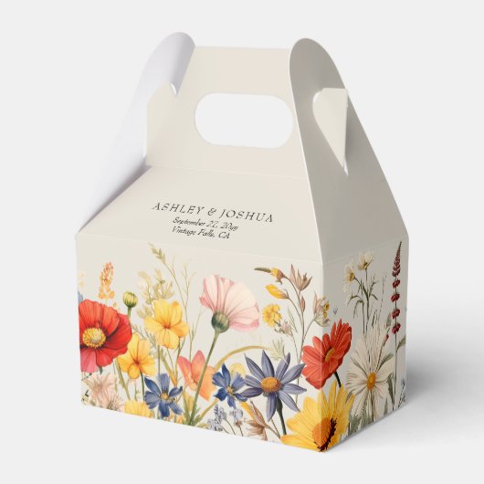 素朴野縁ど花フローラ結婚s フェイバーボックス (正面サイド)