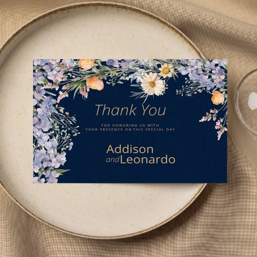 素朴野花の国の花ありがとう 招待状