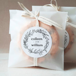 素朴野花フォーク結婚ズ ラウンドシール