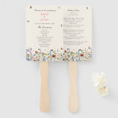 素朴野花フローラ結婚ズ ハンドファン (正面&裏面)