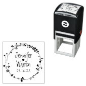 素朴野花リース結婚ズ セルフインキングスタンプ (インサイチュ)